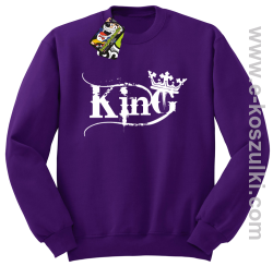 King Simple - bluza bez kaptura STANDARD fioletowa