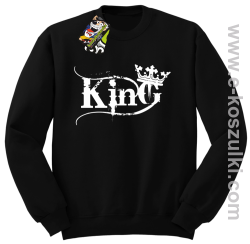 King Simple - bluza bez kaptura STANDARD czarna