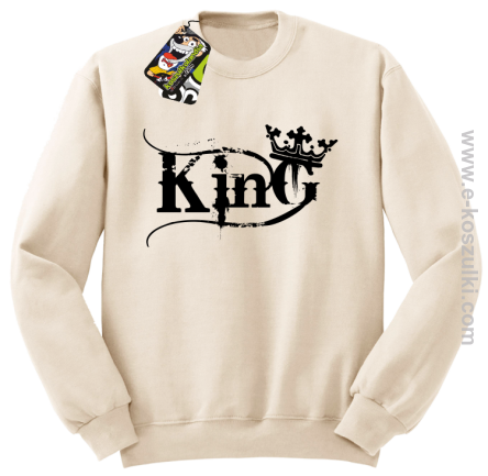 King Simple - bluza bez kaptura STANDARD beżowa