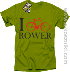I love rower - koszulka męska kiwi