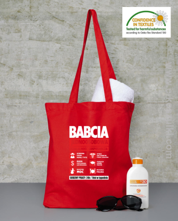BABCIA - Jednoosobowa działalność gospodarcza - torba bawełniana eko