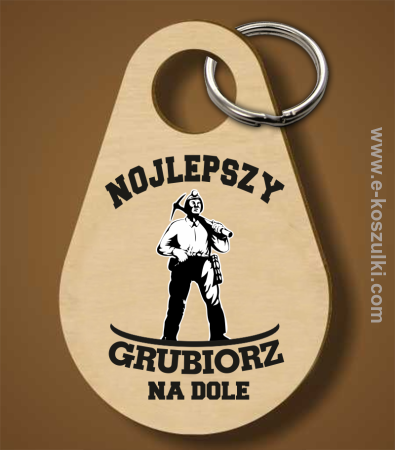 Nojlepszy grubiorz na dole - brelok 