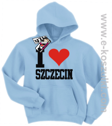 I love Szczecin bluza dziecięca - błękitny