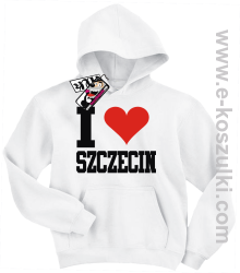 I love Szczecin bluza dziecięca - biały