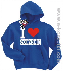 I love Szczecin bluza dziecięca - niebieski