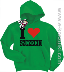 I love Szczecin bluza dziecięca - zielony