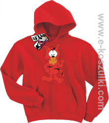 Kot rudzielec bluza dziecięca - czerwony