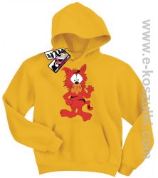 Kot rudzielec bluza dziecięca - żółty