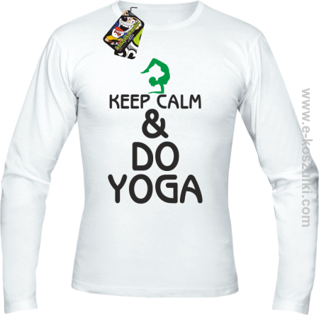 Keep Calm & DO YOGA - longsleeve męski