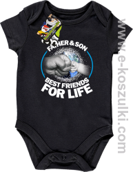 FATHER & SON BEST FRIENDS FOR LIFE - body dziecięce czarne