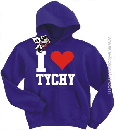 I love Tychy bluza dziecięca - fioletowy