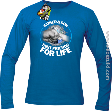 FATHER & SON BEST FRIENDS FOR LIFE - longsleeve męski 