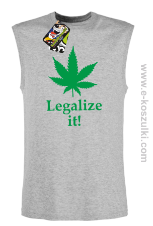 Legalize it gandzia ganja - bezrękawnik męski