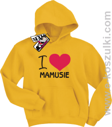 I love Mamusie bluza dziecięca - żółty