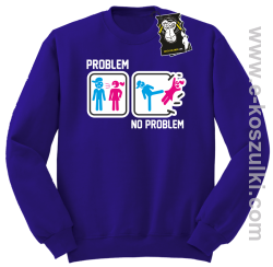 Problem no problem- bluza dla singla bez kaptura fioletowa