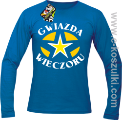 Gwiazda wieczoru  - longsleeve męski niebieski