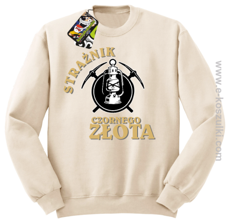 Strażnik czornego złota - bluza bez kaptura STANDARD beżowa