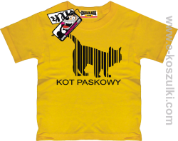 Kot paskowy koszulka dziecięca - żółty