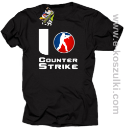 I love counter strike - koszulka męska czarny
