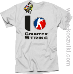 I love counter strike - koszulka męska biały