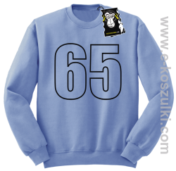 65 - bluza młodzieżowa bez kaptura błękitna