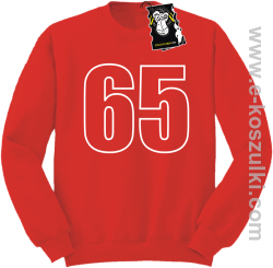 65 - bluza młodzieżowa bez kaptura czerwona