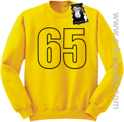 65 - bluza młodzieżowa bez kaptura żółta