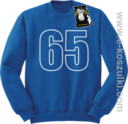 65 - bluza młodzieżowa bez kaptura niebieska