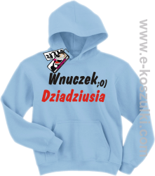 Wnuczek dziadziusia bluza dziecięca - błękitny
