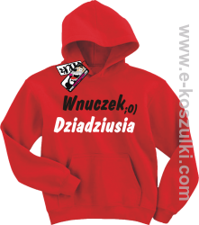 Wnuczek dziadziusia bluza dziecięca - czerwony