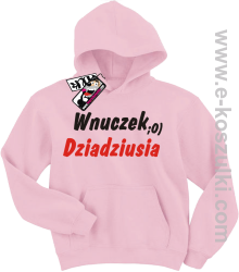 Wnuczek dziadziusia bluza dziecięca - różowy