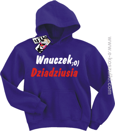 Wnuczek dziadziusia bluza dziecięca - fioletowy