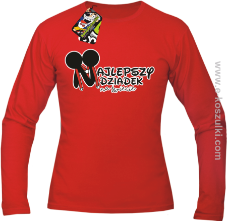 Najlepszy dziadek na świecie ala Mickey - Longsleeve męski