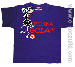 Polska gola !!! koszulka dziecięca - fioletowy