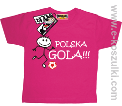 Polska gola !!! koszulka dziecięca - różowy