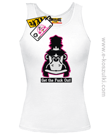 Zizzi Gorilla Get the Fuck Out - top z nadrukiem