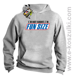 I`m not short i`m FunSize - bluza z kapturem melanż 
