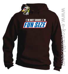 I`m not short i`m FunSize - bluza z kapurem brązowa