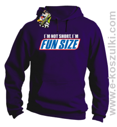I`m not short i`m FunSize - bluza z kapturem fioletowa