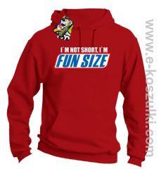 I`m not short i`m FunSize - bluza z kapturem  czerwona 