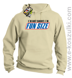I`m not short i`m FunSize - bluza z kapturem beżowa