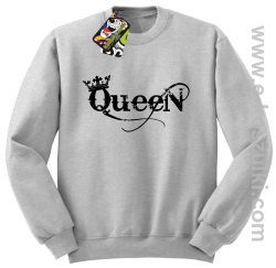 Queen Simple - bluza bez kaptura STANDARD melanż 