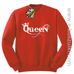 Queen Simple - bluza bez kaptura STANDARD czerwona