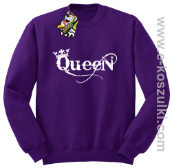 Queen Simple - bluza bez kaptura STANDARD fioletowa