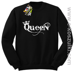 Queen Simple - bluza bez kaptura STANDARD czarna