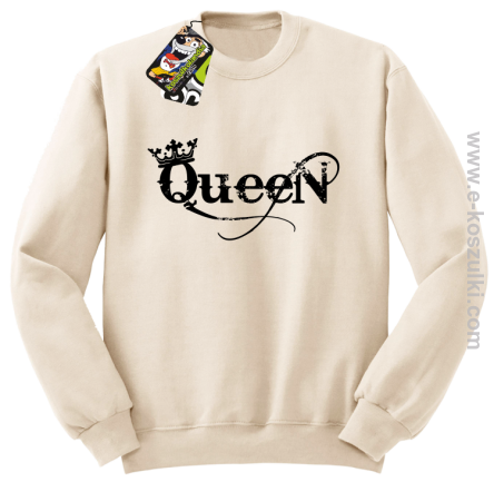 Queen Simple - bluza bez kaptura STANDARD beżowa