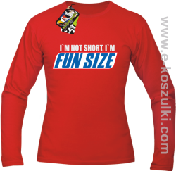 I`m not short i`m FunSize - Longsleeve męski czerwony 