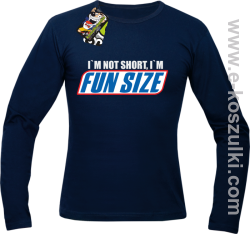 I`m not short i`m FunSize - Longsleeve męski granatowy 