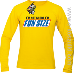 I`m not short i`m FunSize - Longsleeve męski żółty 