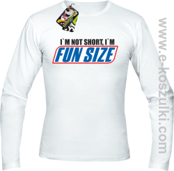 I`m not short i`m FunSize - Longsleeve męski biały 